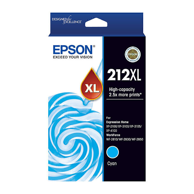 Epson E502XLC Cartouche compatible avec C13T02W24010 - Cyan